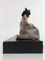 Japanese Hina Doll Girls Day Festival Musician Matsuri Wood Silk Kimono ID568