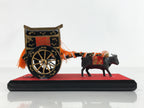 Japanese Hina Doll Gyusha Two Wheeled Ox Cart Vtg Girls Day Decoration ID582