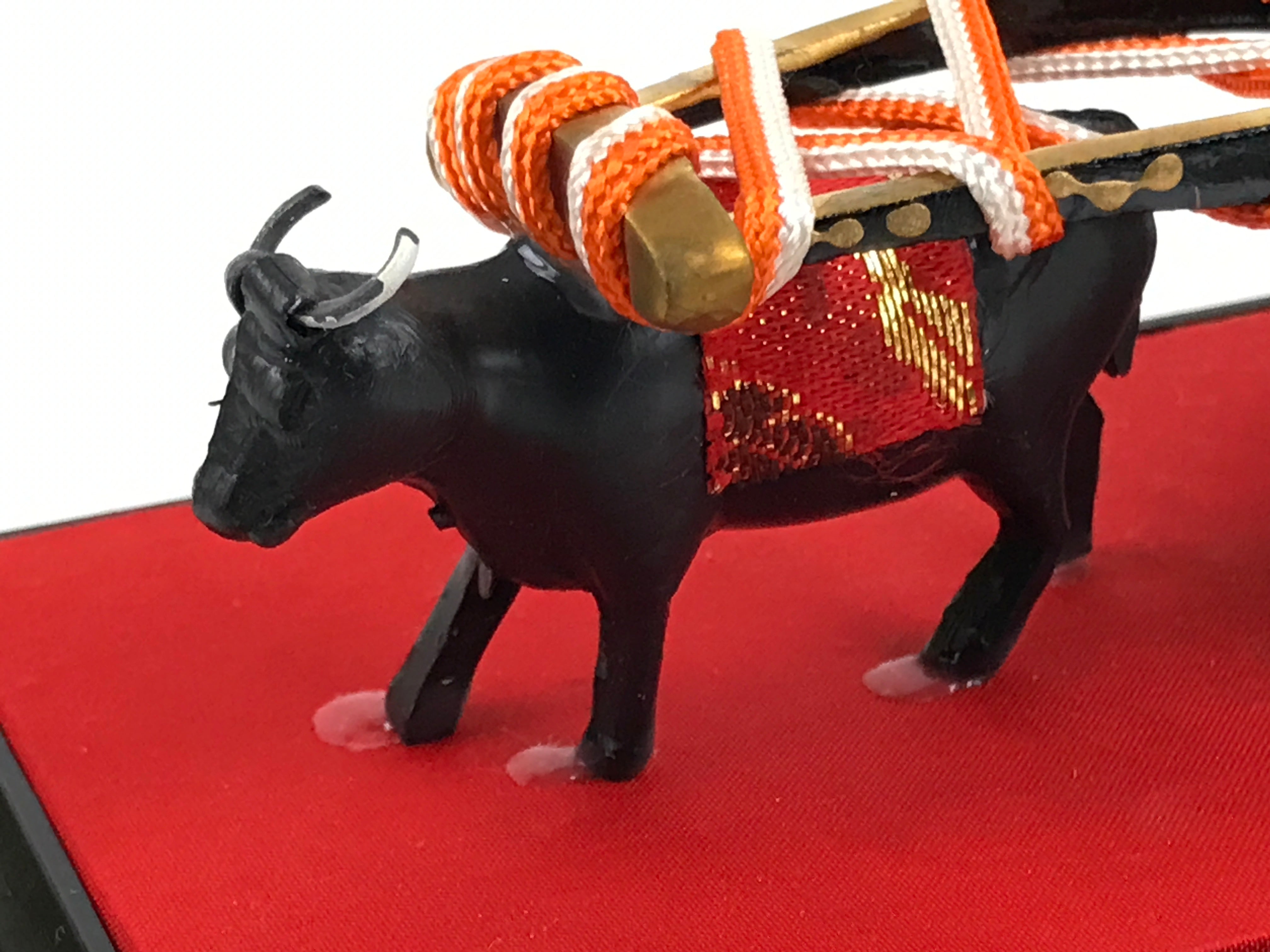 Japanese Hina Doll Gyusha Two Wheeled Ox Cart Vtg Girls Day Decoration ID582