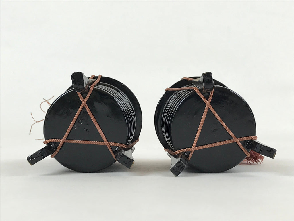 Japanese Hina Doll Kaioke Storage 2pcs Set Vtg Wood Girls Day Decoration ID546