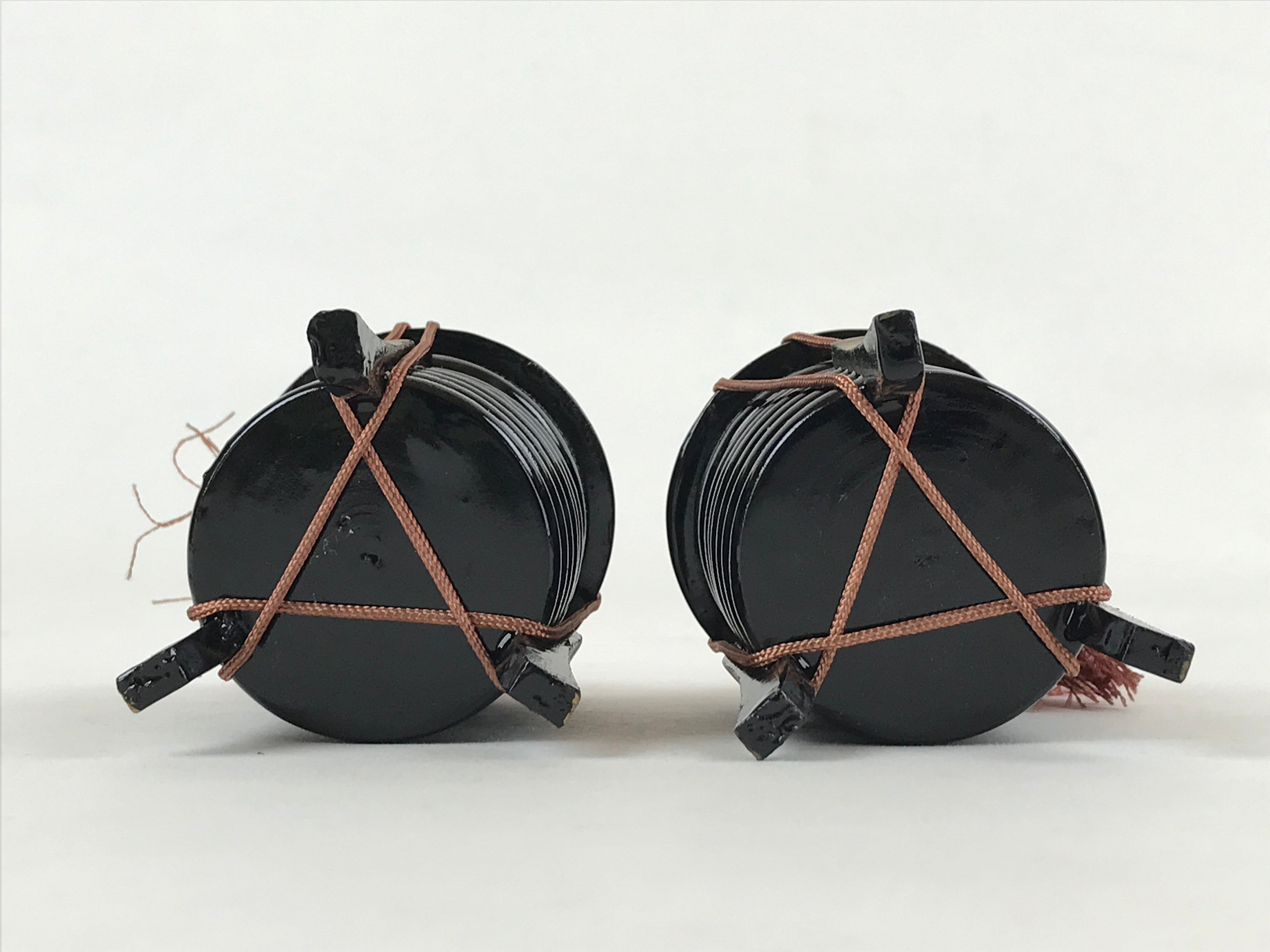 Japanese Hina Doll Kaioke Storage 2pcs Set Vtg Wood Girls Day Decoration ID546