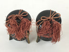 Japanese Hina Doll Kaioke Storage 2pcs Set Vtg Wood Girls Day Decoration ID546