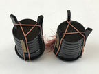 Japanese Hina Doll Kaioke Storage 2pcs Set Vtg Wood Girls Day Decoration ID546