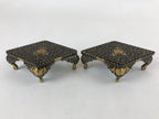 Japanese Hina Doll Lacquer Wood Table 2pcs Set Vtg Girls Day Decoration ID545