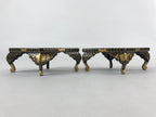 Japanese Hina Doll Lacquer Wood Table 2pcs Set Vtg Girls Day Decoration ID545