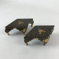 Japanese Hina Doll Lacquer Wood Table 2pcs Set Vtg Girls Day Decoration ID545