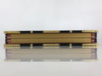 Japanese Hina Doll Miniature Furniture Vtg Gold Folding Screen Panel Byobu ID476
