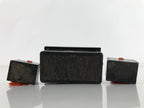 Japanese Hina Doll Nagamochi Clothes Storage Boxes Vtg Black Gold Girl Day ID589