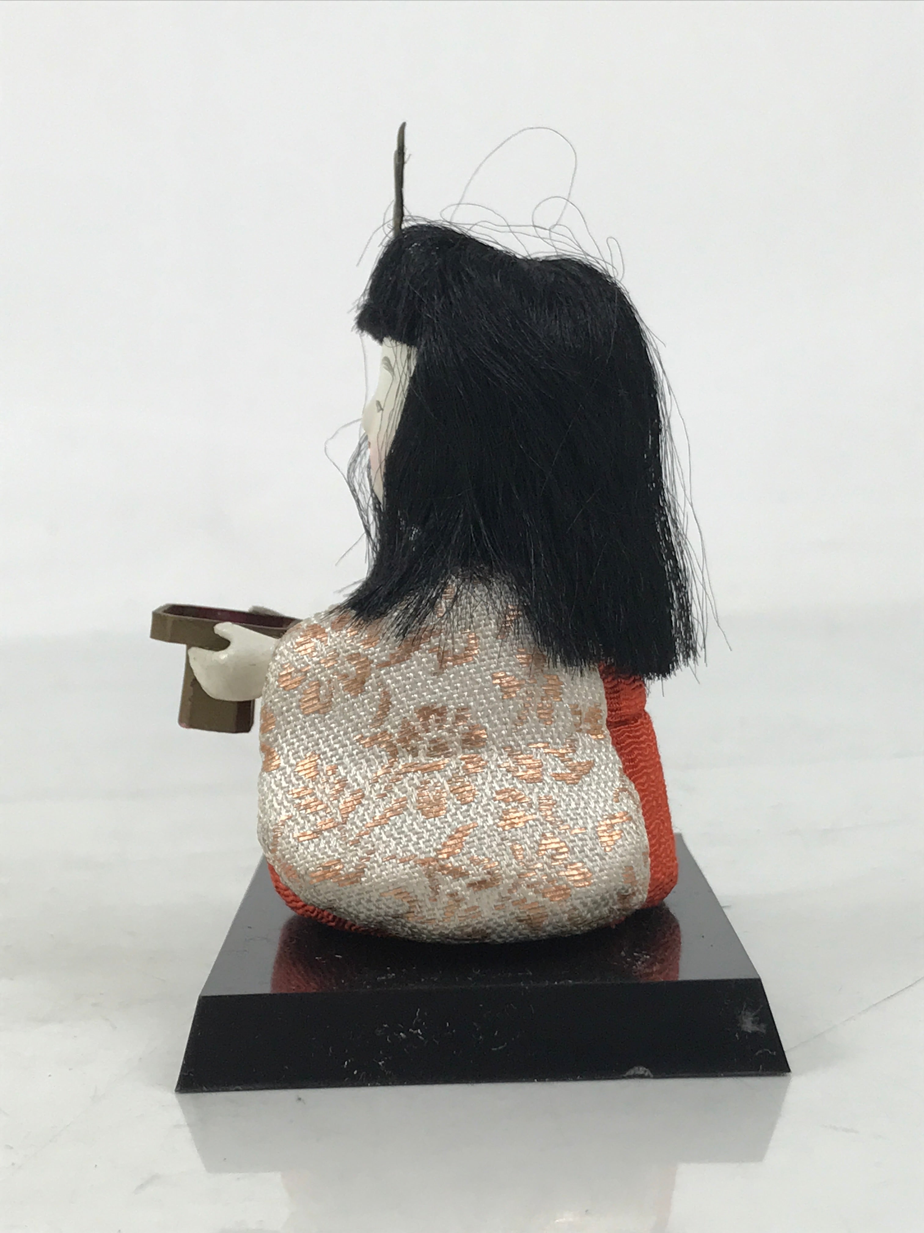 Japanese Hina Doll Ningyo Court Lady Vtg Girls Day Ohinasama Silk Kimekomi ID630