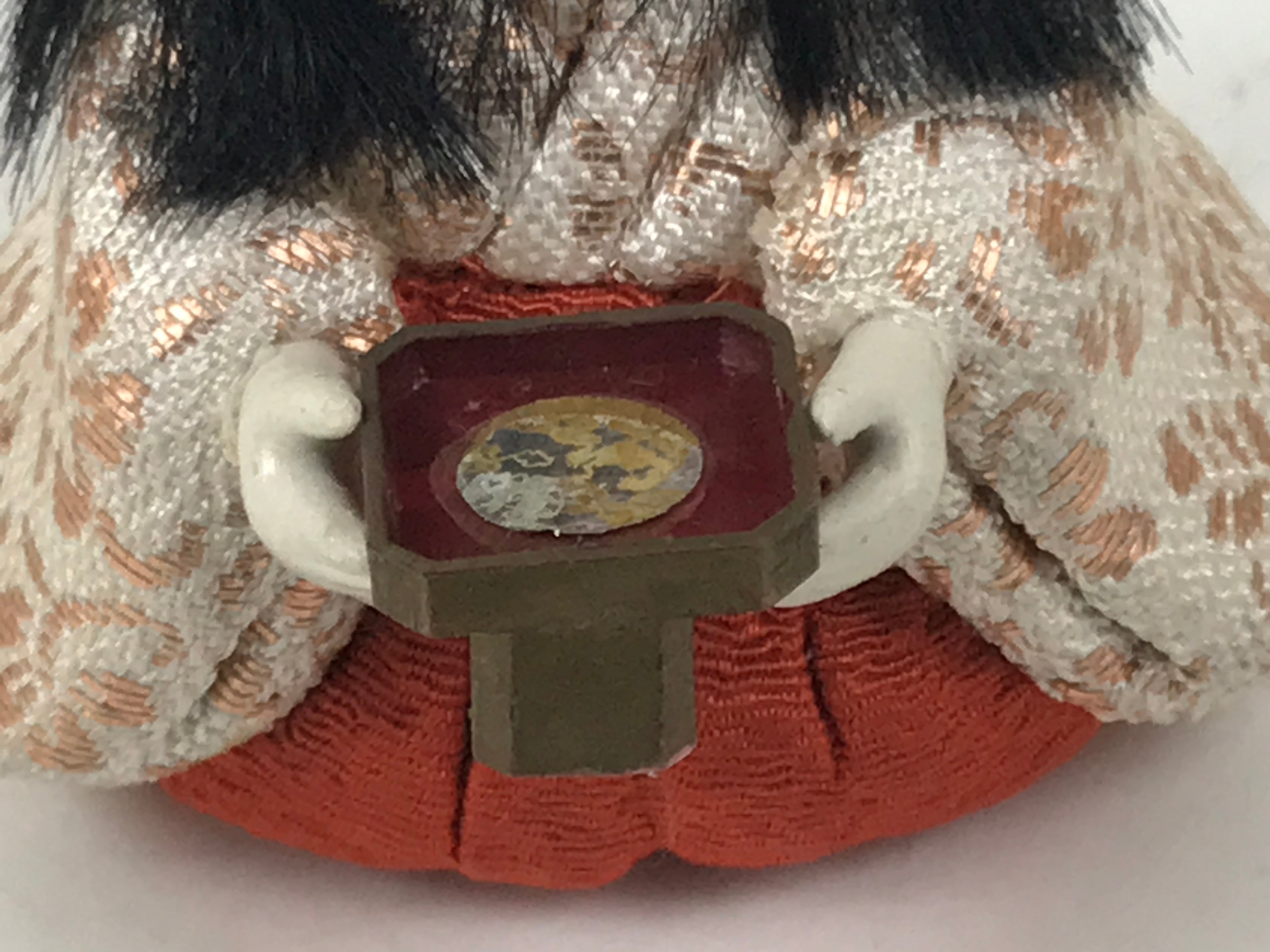 Japanese Hina Doll Ningyo Court Lady Vtg Girls Day Ohinasama Silk Kimekomi ID630