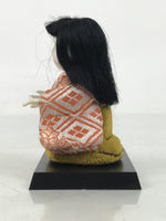 Japanese Hina Doll Ningyo Court Lady Vtg Girls Day Ohinasama Silk Kimekomi ID631