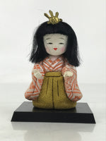 Japanese Hina Doll Ningyo Court Lady Vtg Girls Day Ohinasama Silk Kimekomi ID632