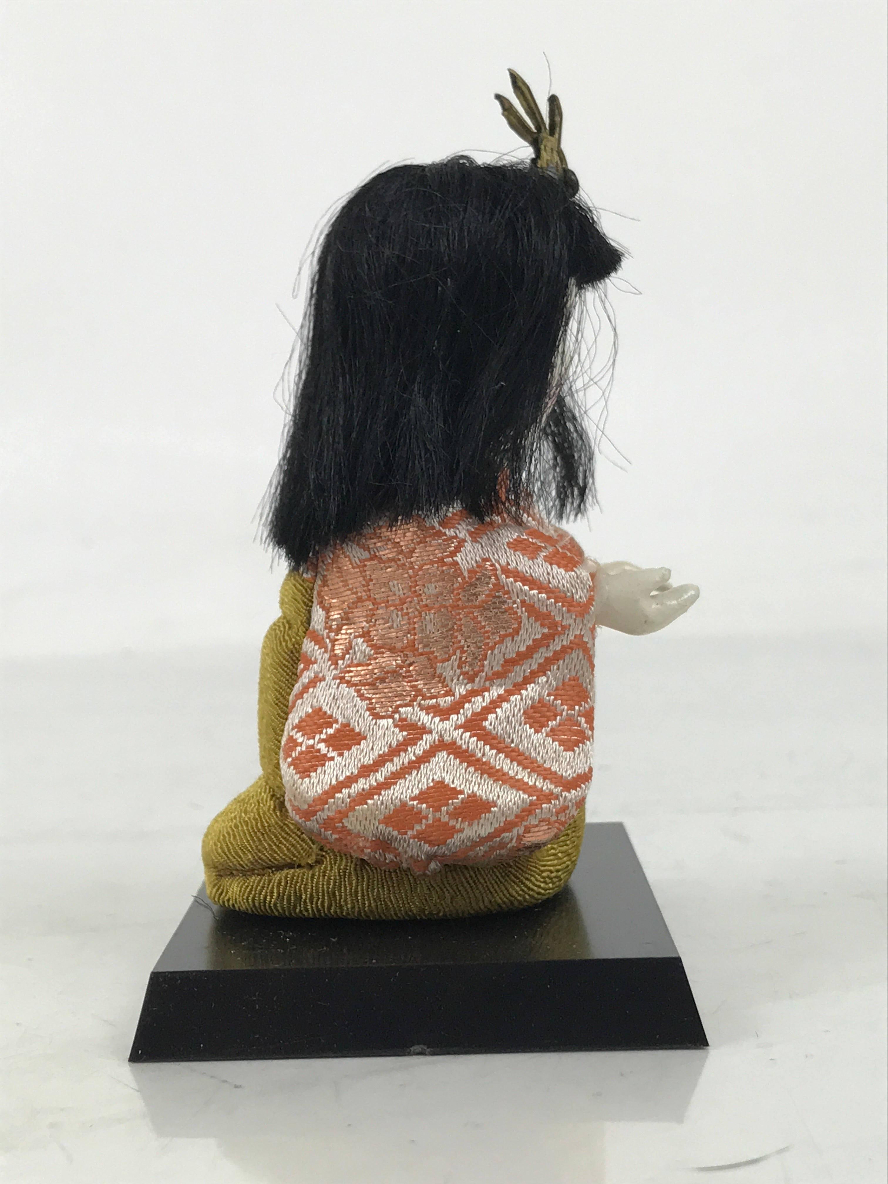 Japanese Hina Doll Ningyo Court Lady Vtg Girls Day Ohinasama Silk Kimekomi ID632