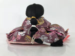 Japanese Hina Doll Ningyo Court Lady Vtg Girl's Day Ohinasama Silk Pink ID603