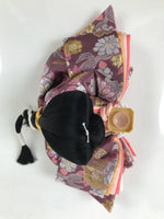 Japanese Hina Doll Ningyo Court Lady Vtg Girl's Day Ohinasama Silk Pink ID603