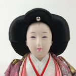 Japanese Hina Doll Ningyo Court Lady Vtg Girl's Day Ohinasama Silk Pink ID605