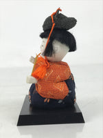Japanese Hina Doll Ningyo Court Musician Drum Vtg Girls Day Silk Kimekomi ID638