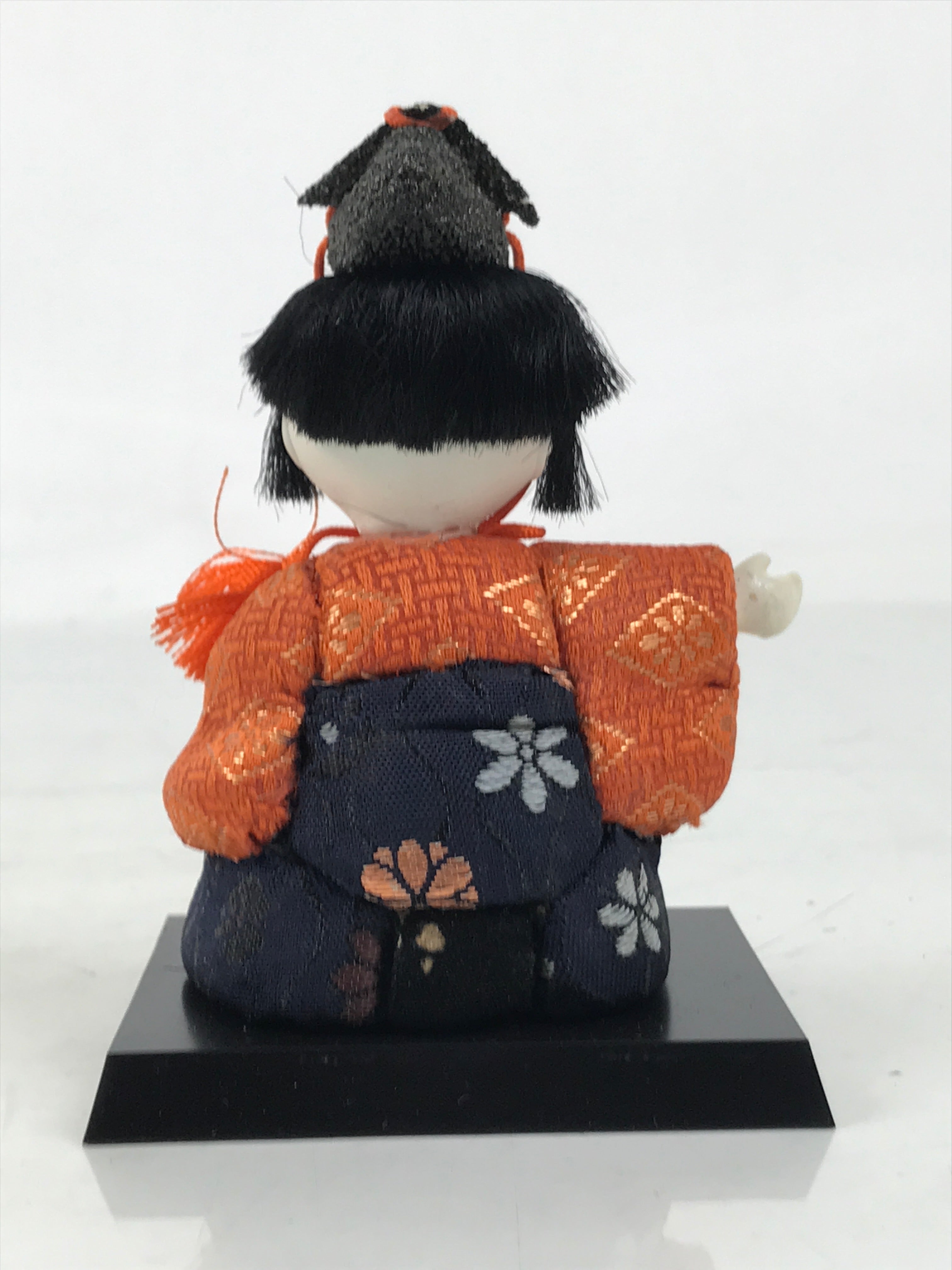 Japanese Hina Doll Ningyo Court Musician Drum Vtg Girls Day Silk Kimekomi ID639