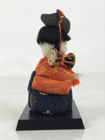 Japanese Hina Doll Ningyo Court Musician Drum Vtg Girls Day Silk Kimekomi ID640
