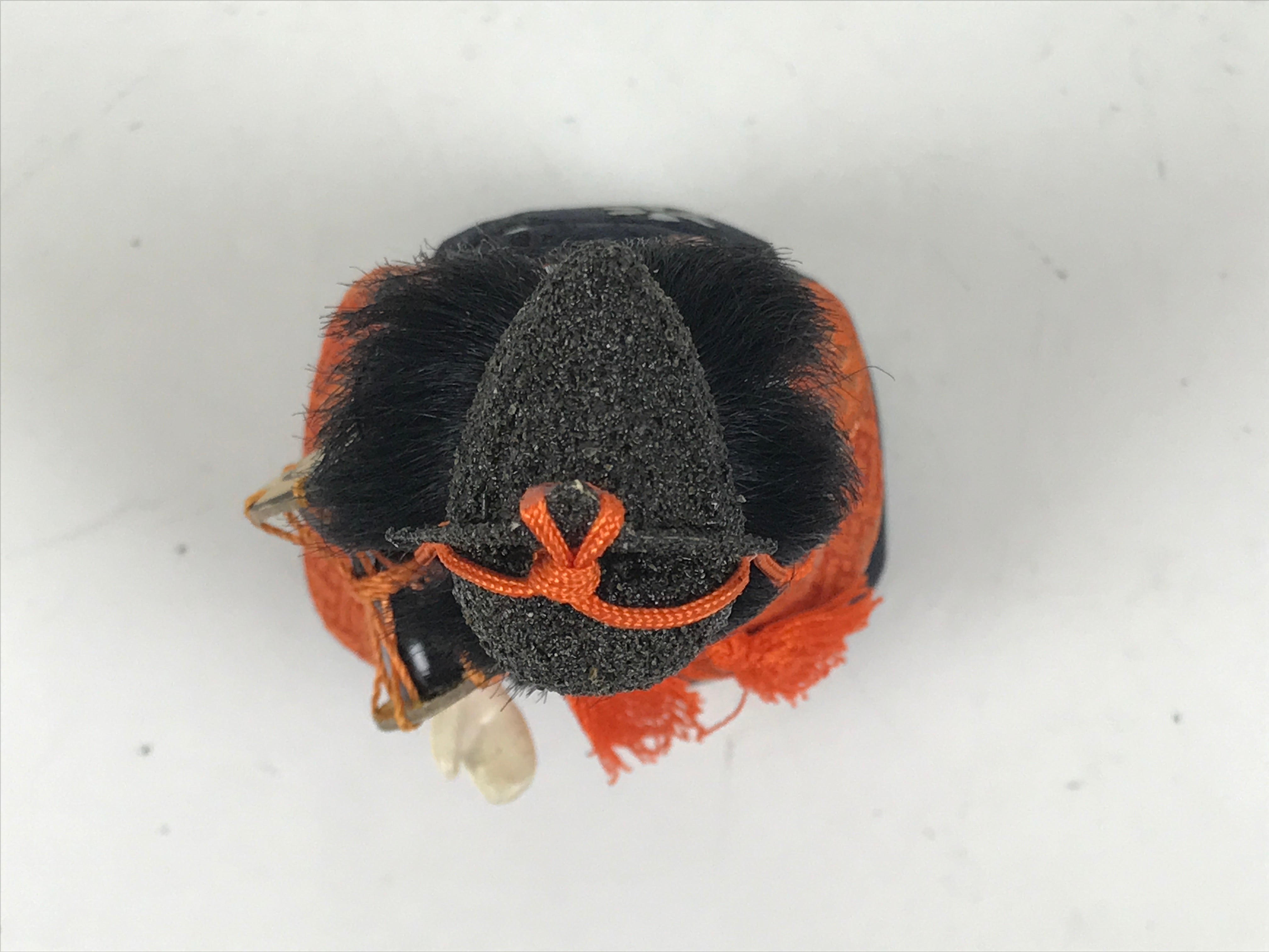 Japanese Hina Doll Ningyo Court Musician Drum Vtg Girls Day Silk Kimekomi ID640