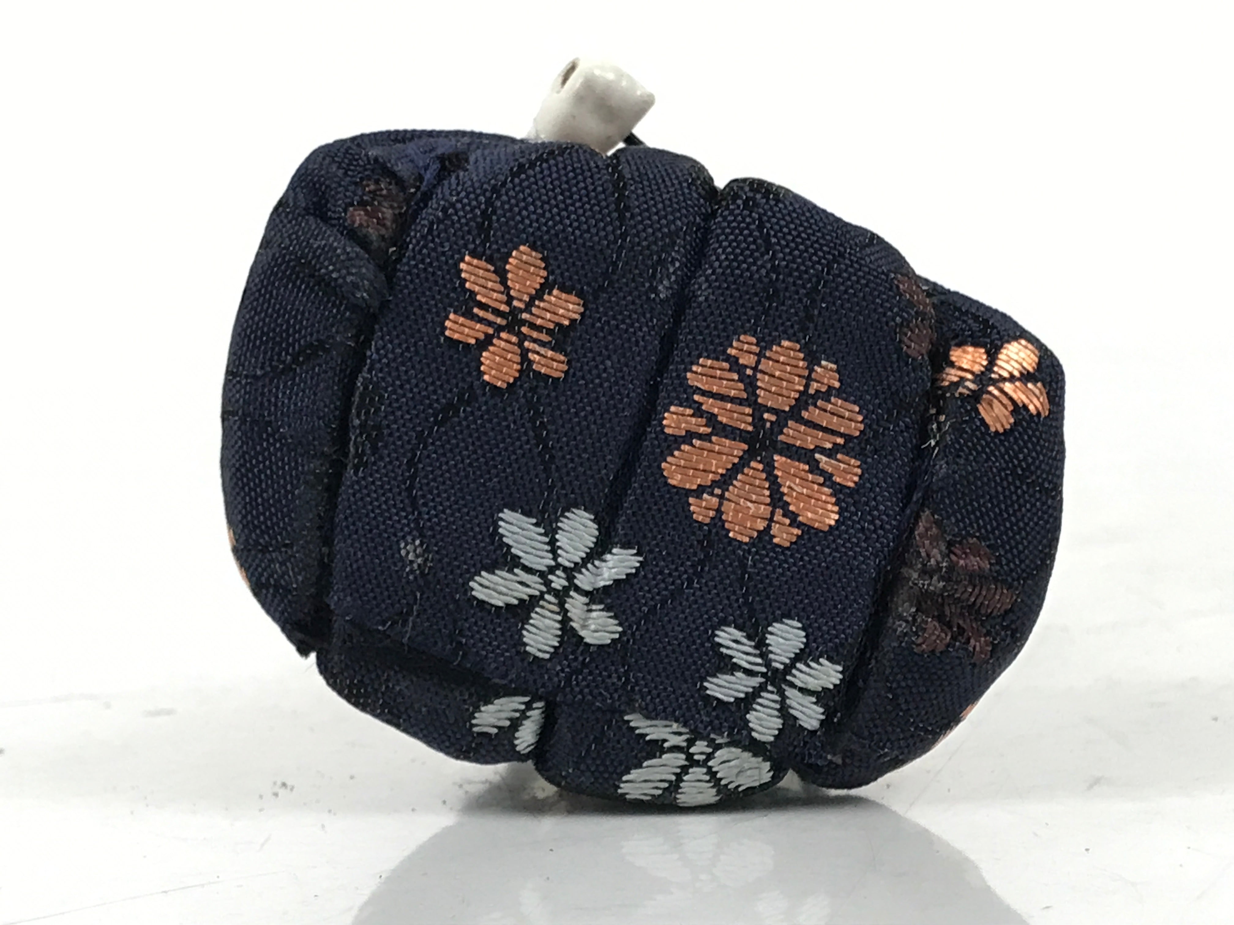 Japanese Hina Doll Ningyo Court Musician Fan Vtg Girls Day Silk Kimekomi ID642