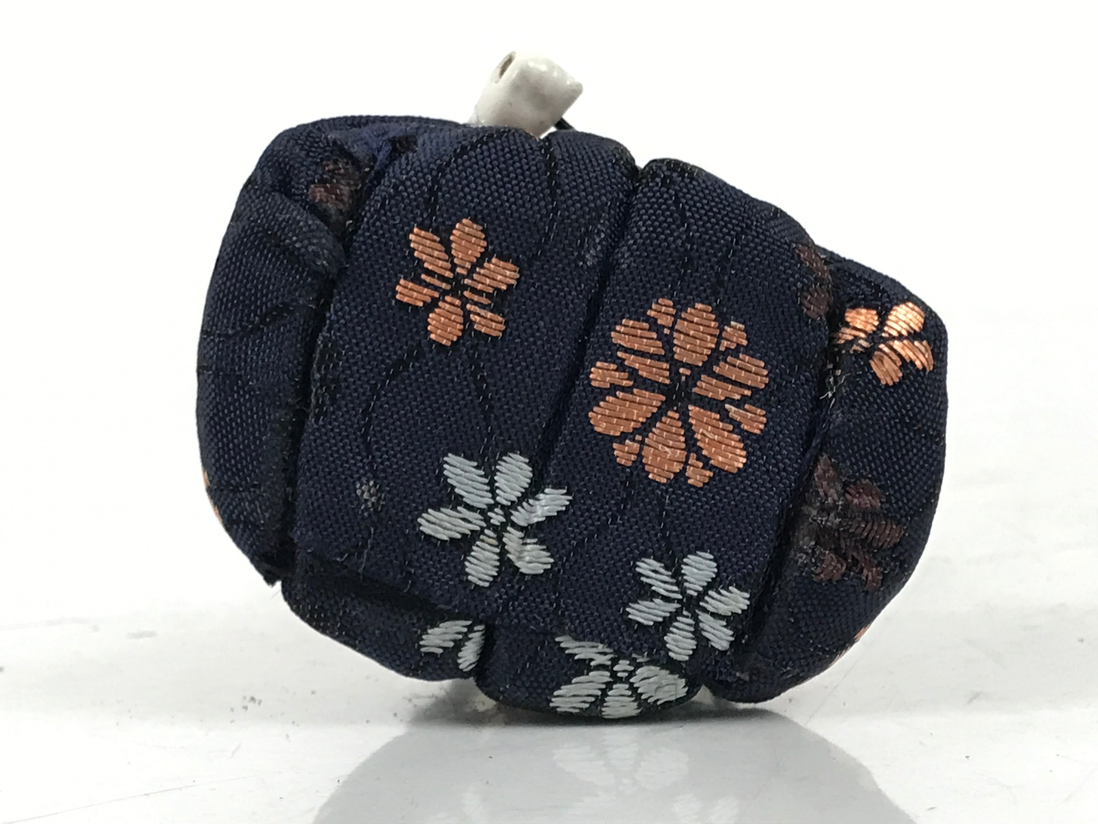 Japanese Hina Doll Ningyo Court Musician Fan Vtg Girls Day Silk Kimekomi ID642