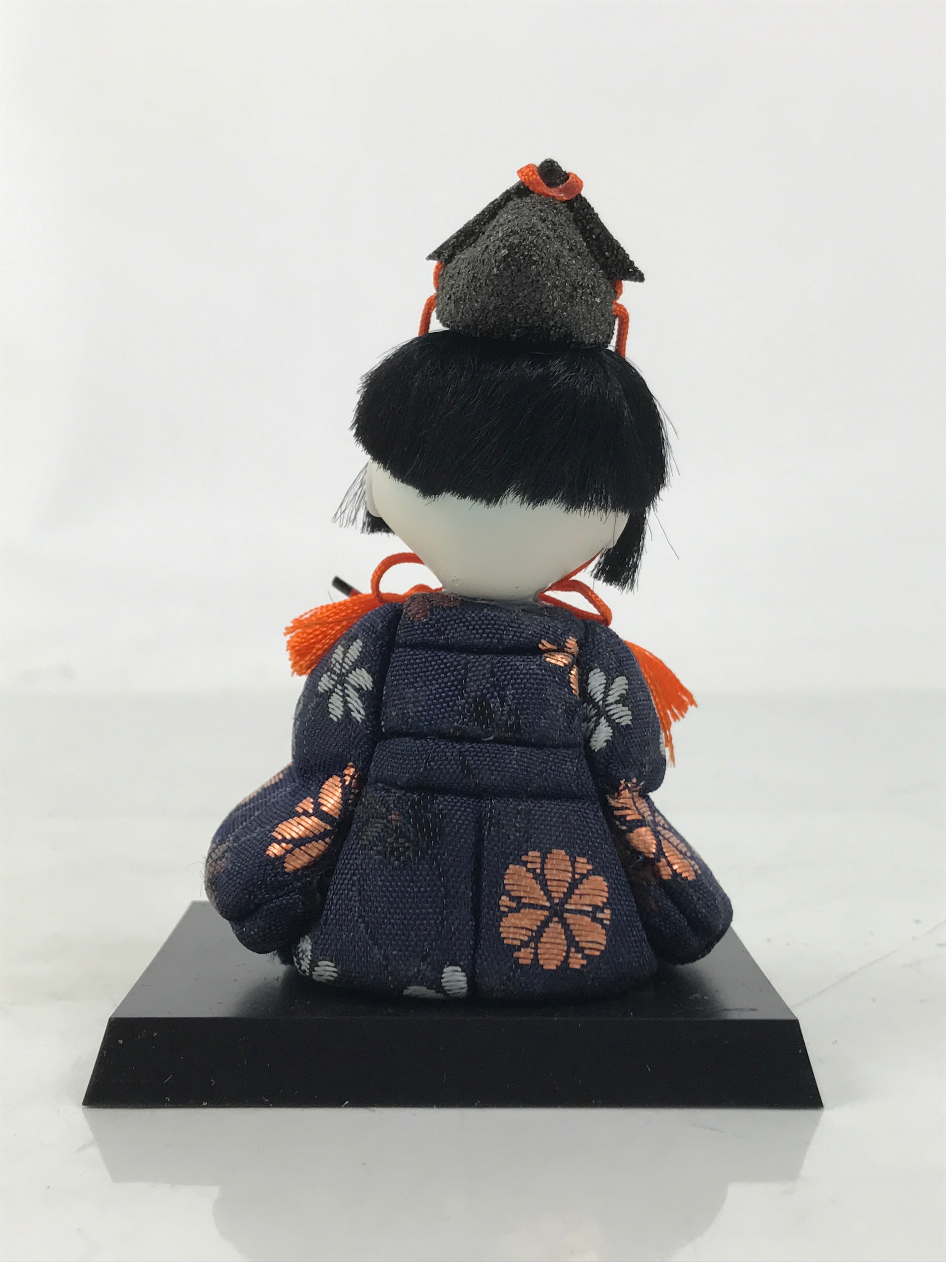 Japanese Hina Doll Ningyo Court Musician Flute Vtg Girls Day Silk Kimekomi ID641