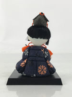 Japanese Hina Doll Ningyo Court Musician Flute Vtg Girls Day Silk Kimekomi ID641