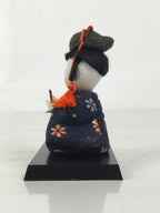 Japanese Hina Doll Ningyo Court Musician Flute Vtg Girls Day Silk Kimekomi ID641