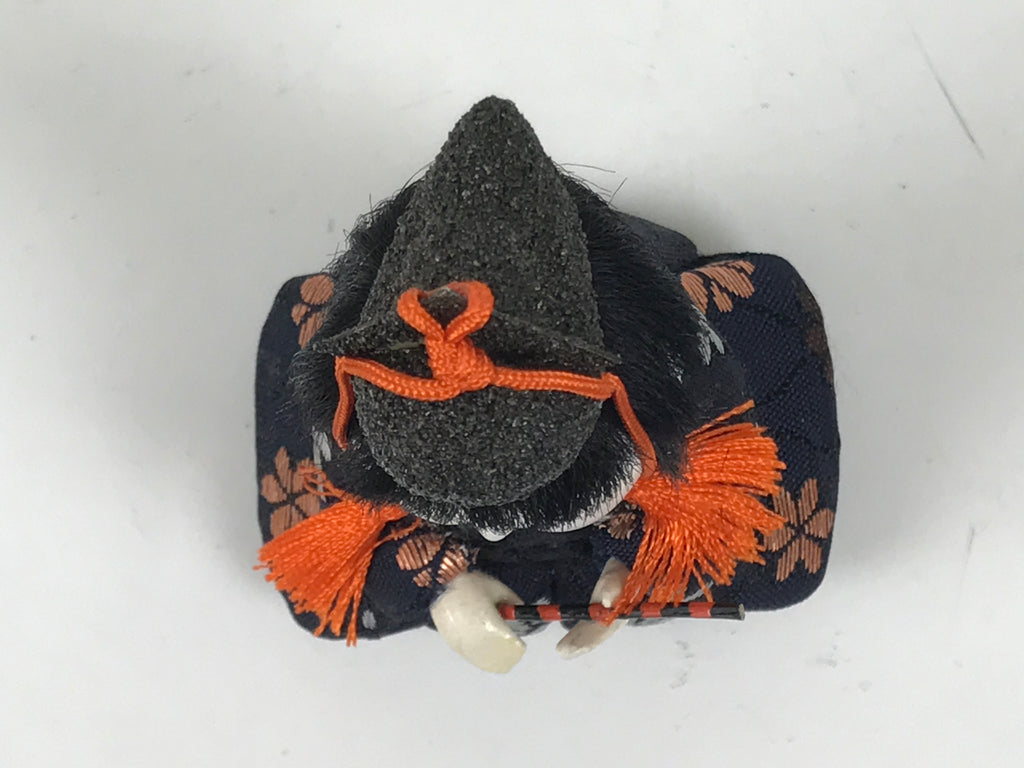 Japanese Hina Doll Ningyo Court Musician Flute Vtg Girls Day Silk Kimekomi ID641