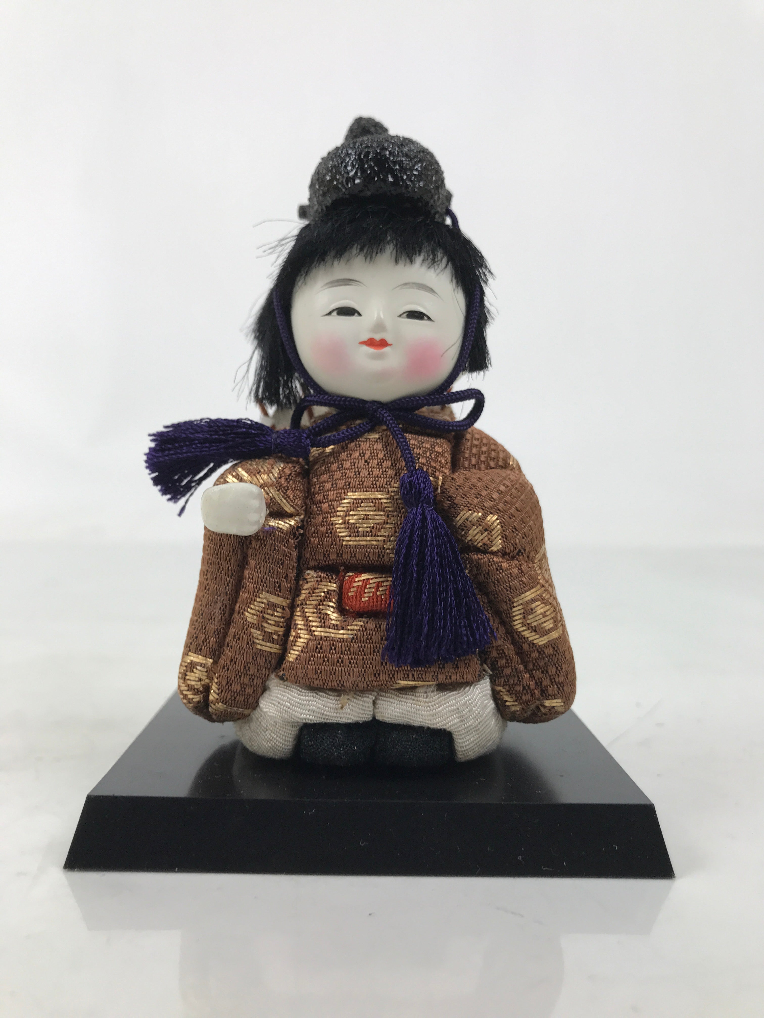 Japanese Hina Doll Ningyo Guard Vtg Girls Day Ohinasama Silk Kimekomi ID633