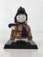 Japanese Hina Doll Ningyo Guard Vtg Girls Day Ohinasama Silk Kimekomi ID633
