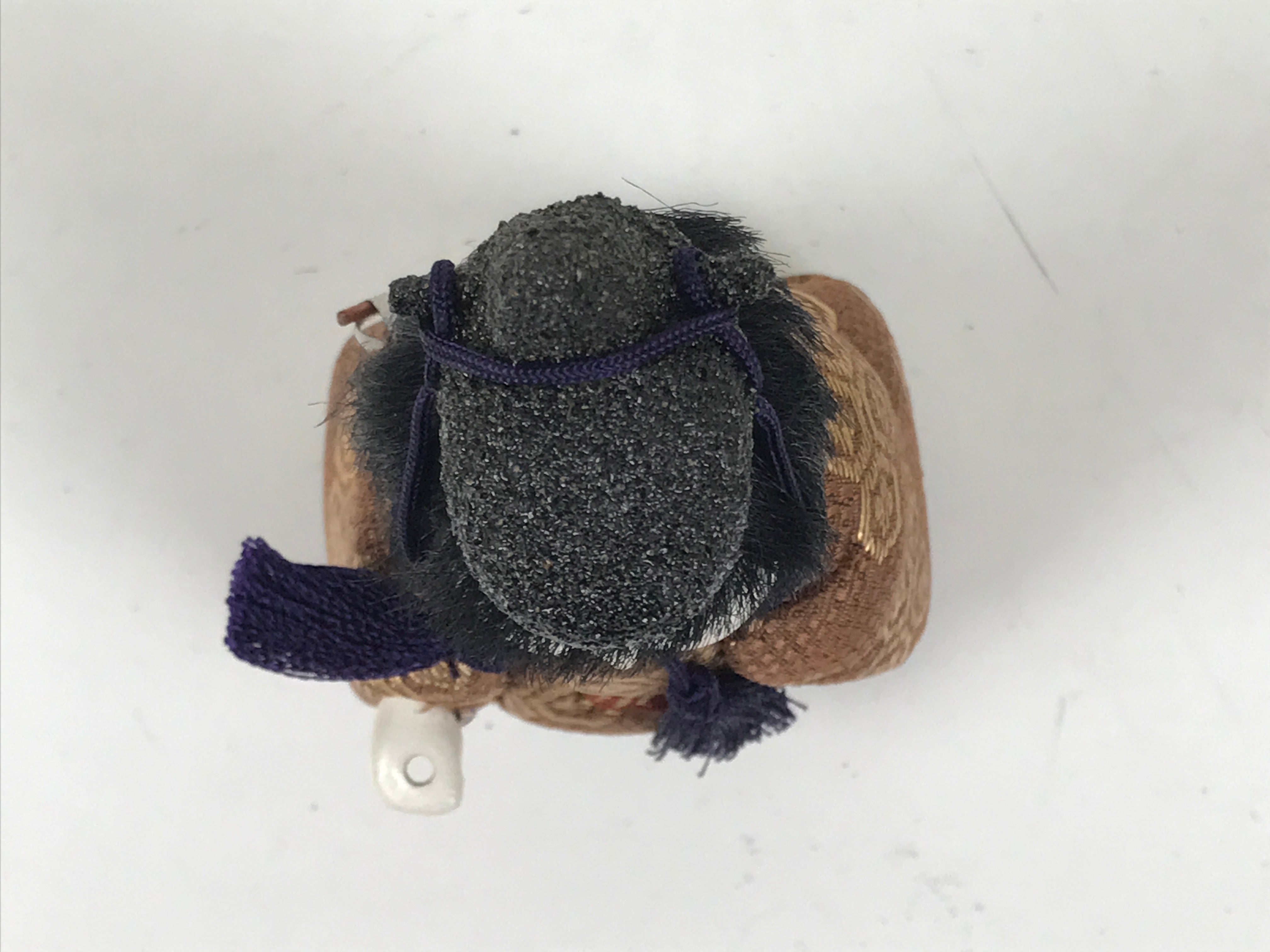 Japanese Hina Doll Ningyo Guard Vtg Girls Day Ohinasama Silk Kimekomi ID633