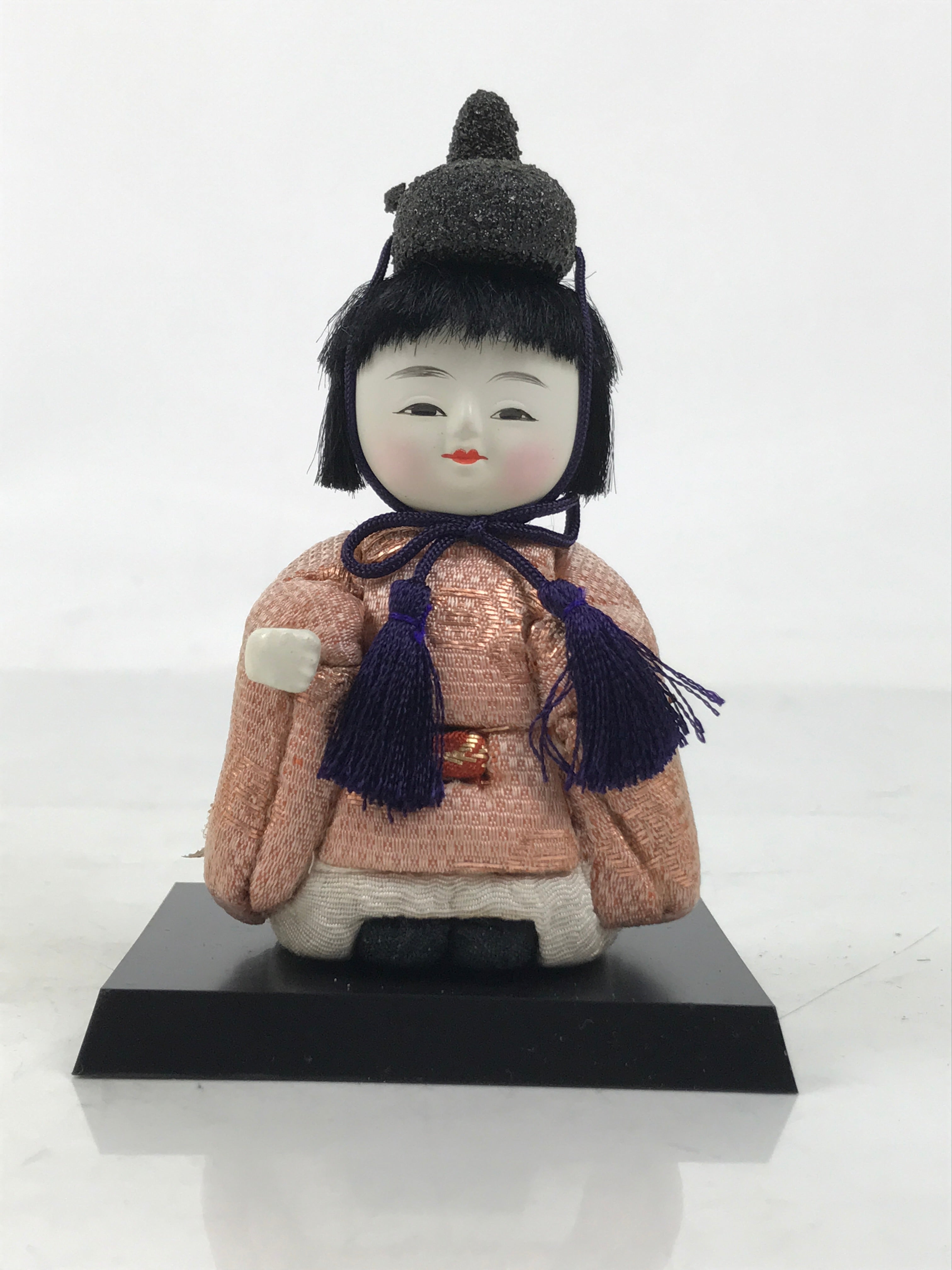Japanese Hina Doll Ningyo Guard Vtg Girls Day Ohinasama Silk Kimekomi ID634