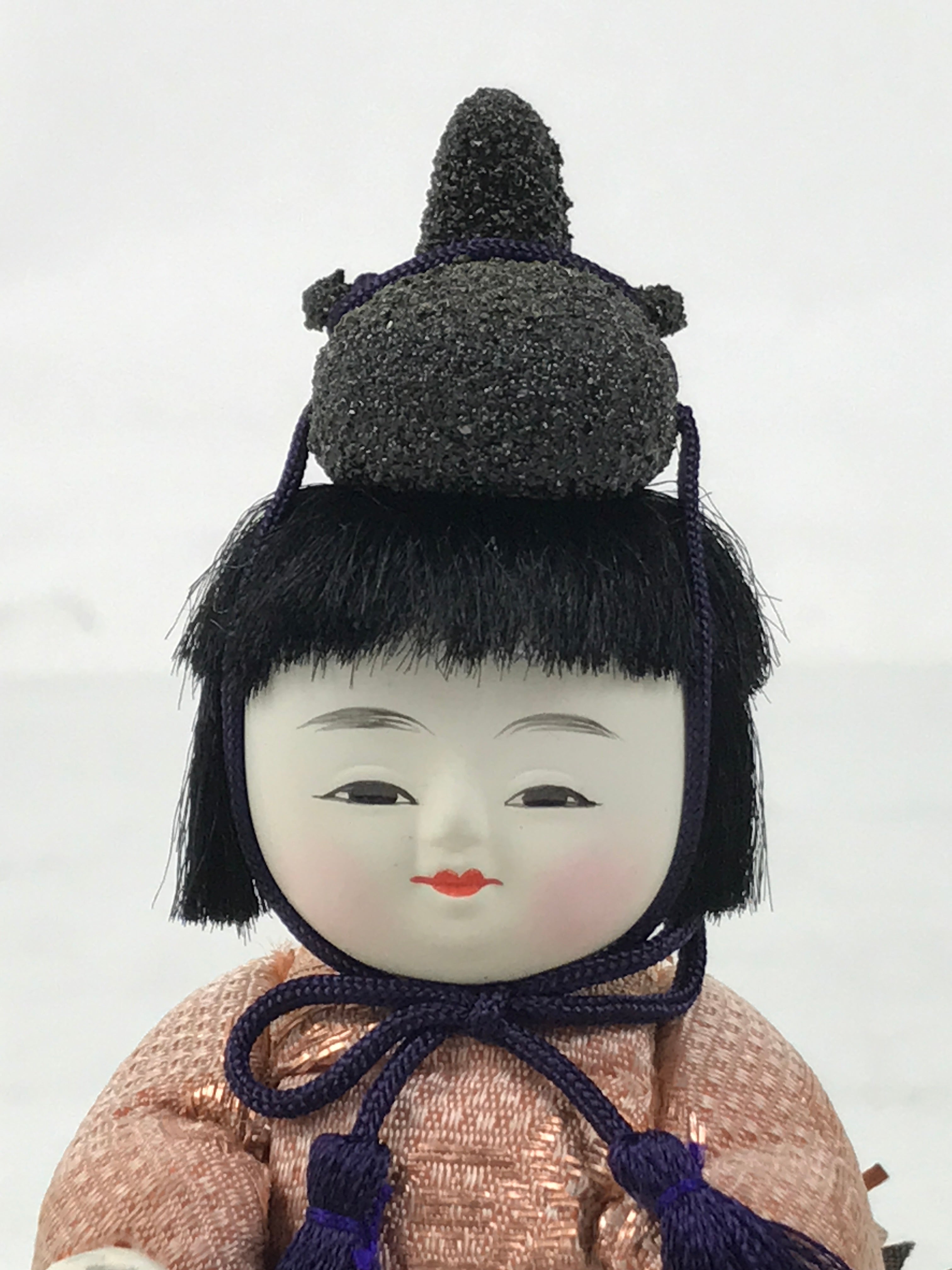 Japanese Hina Doll Ningyo Guard Vtg Girls Day Ohinasama Silk Kimekomi ID634