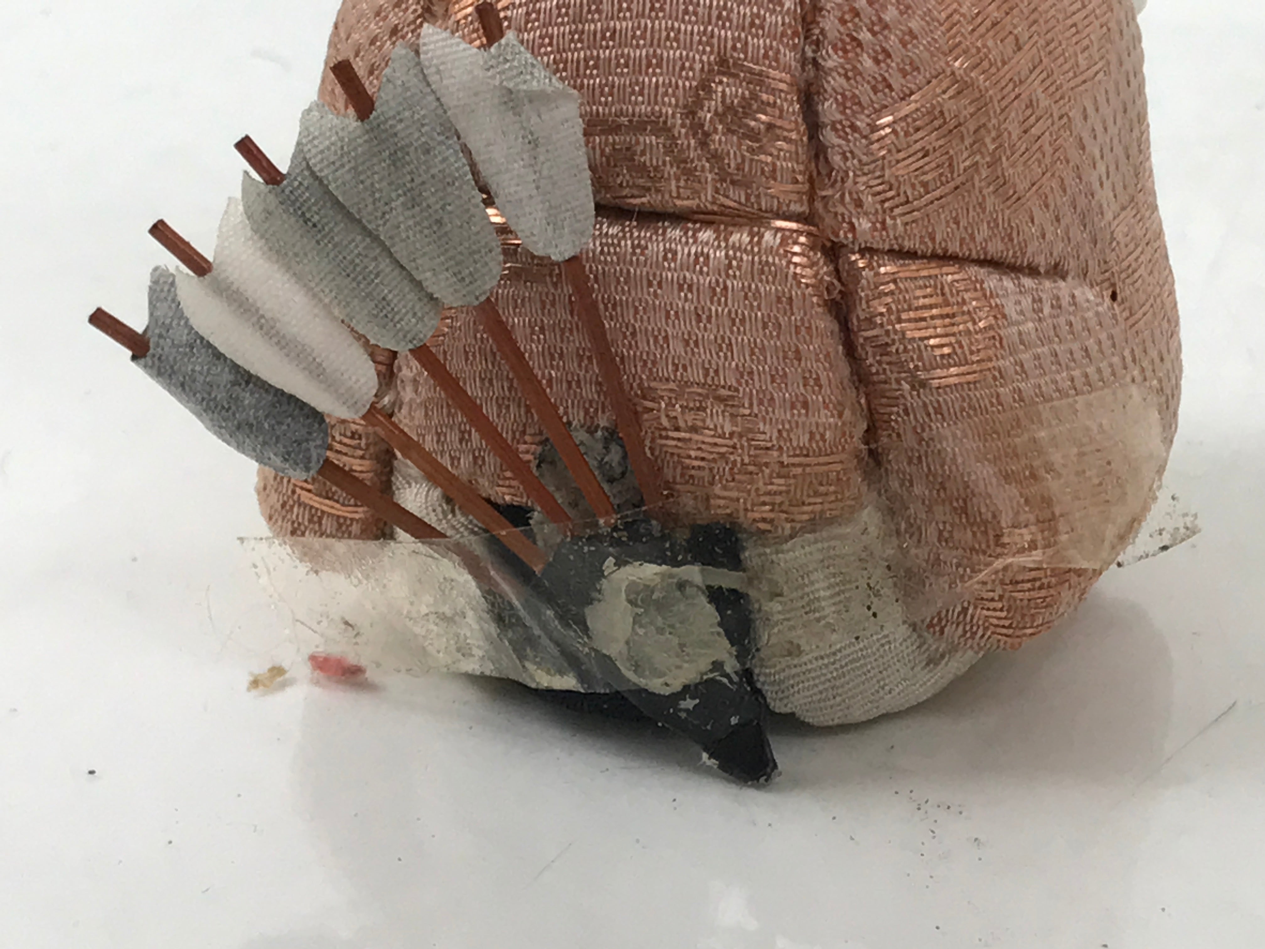 Japanese Hina Doll Ningyo Guard Vtg Girls Day Ohinasama Silk Kimekomi ID634