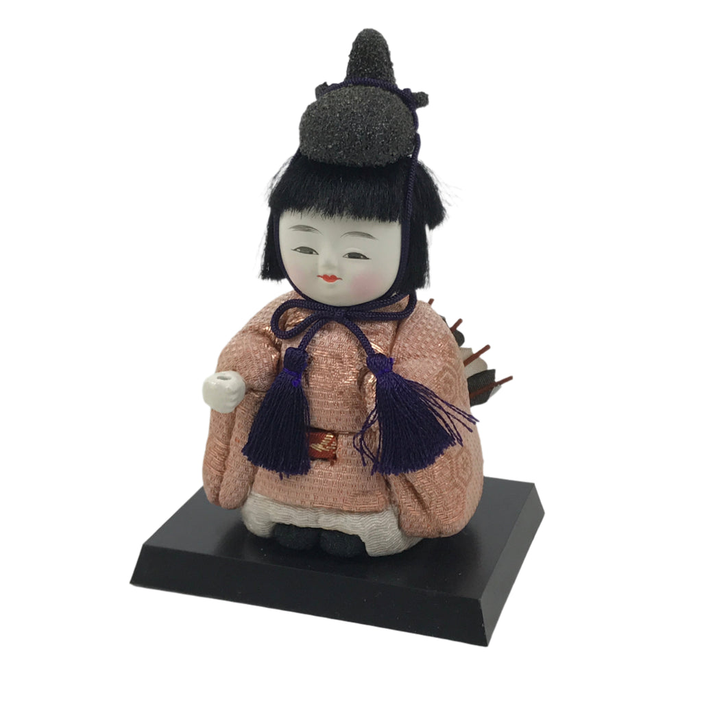 Japanese Hina Doll Ningyo Guard Vtg Girls Day Ohinasama Silk Kimekomi ID634