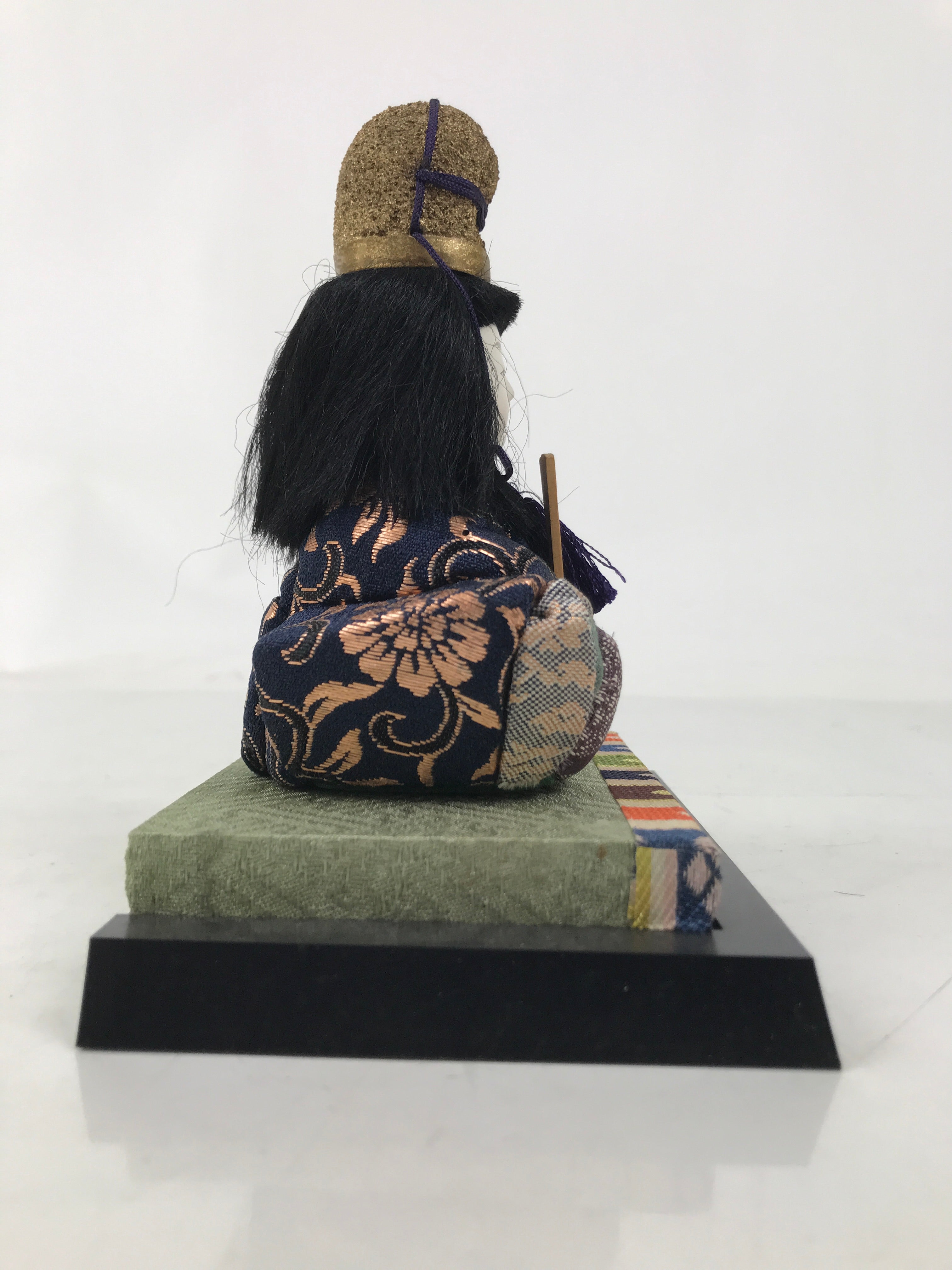 Japanese Hina Doll Ningyo Prince Vtg Girl's Day Ohinasama Silk Kimekomi ID629