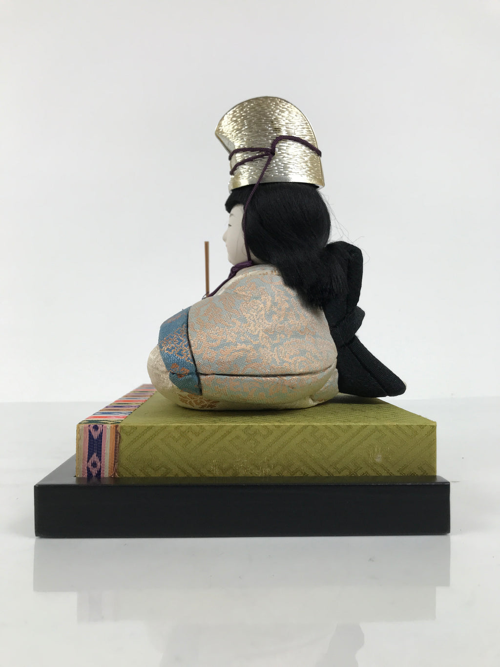 Japanese Hina Doll Ningyo Prince Vtg Girl's Day Ohinasama Silk Kimekomi ID664