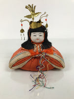 Japanese Hina Doll Ningyo Princess Vtg Girl's Day Ohinasama Silk Kimekomi ID663