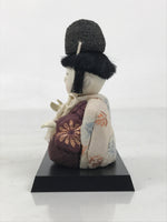 Japanese Hina Doll Ningyo Shichou Man Servant Vtg Girls Day Silk Kimekomi ID635
