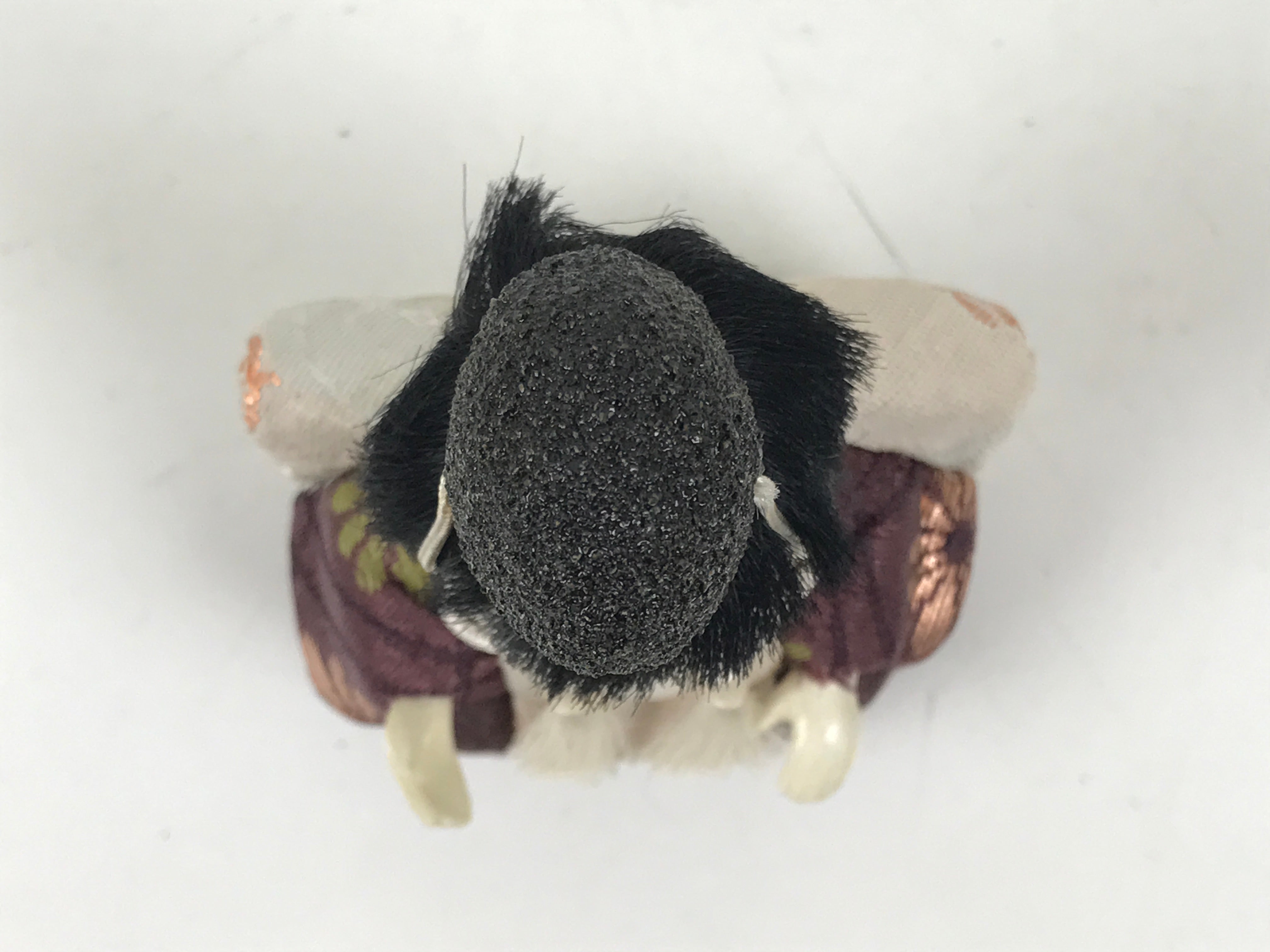 Japanese Hina Doll Ningyo Shichou Man Servant Vtg Girls Day Silk Kimekomi ID635