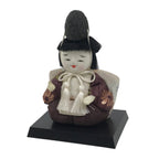 Japanese Hina Doll Ningyo Shichou Man Servant Vtg Girls Day Silk Kimekomi ID635
