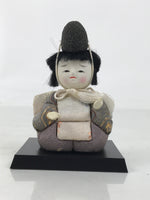 Japanese Hina Doll Ningyo Shichou Man Servant Vtg Girls Day Silk Kimekomi ID636