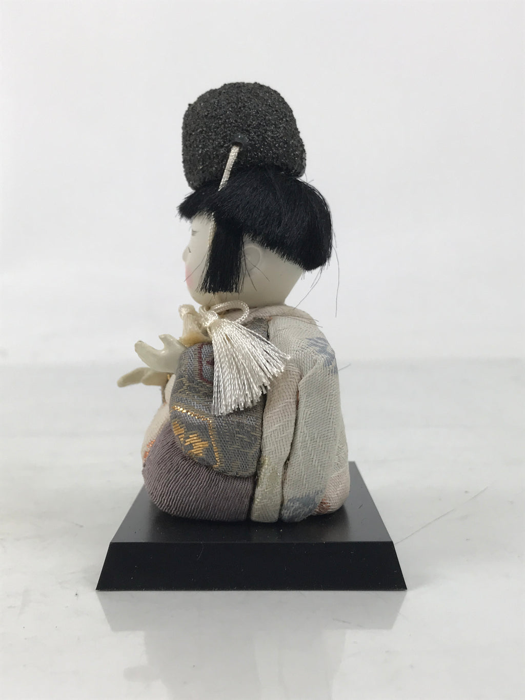 Japanese Hina Doll Ningyo Shichou Man Servant Vtg Girls Day Silk Kimekomi ID636