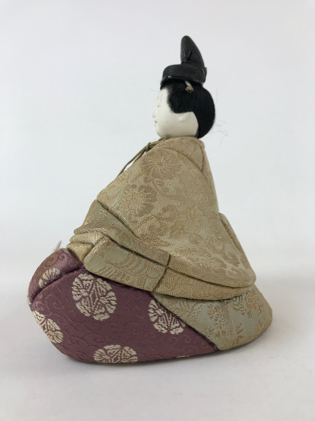 Japanese Hina Doll Nyngo Girl's Day Prince Vtg Ohinasama Matsuri Silk ID529