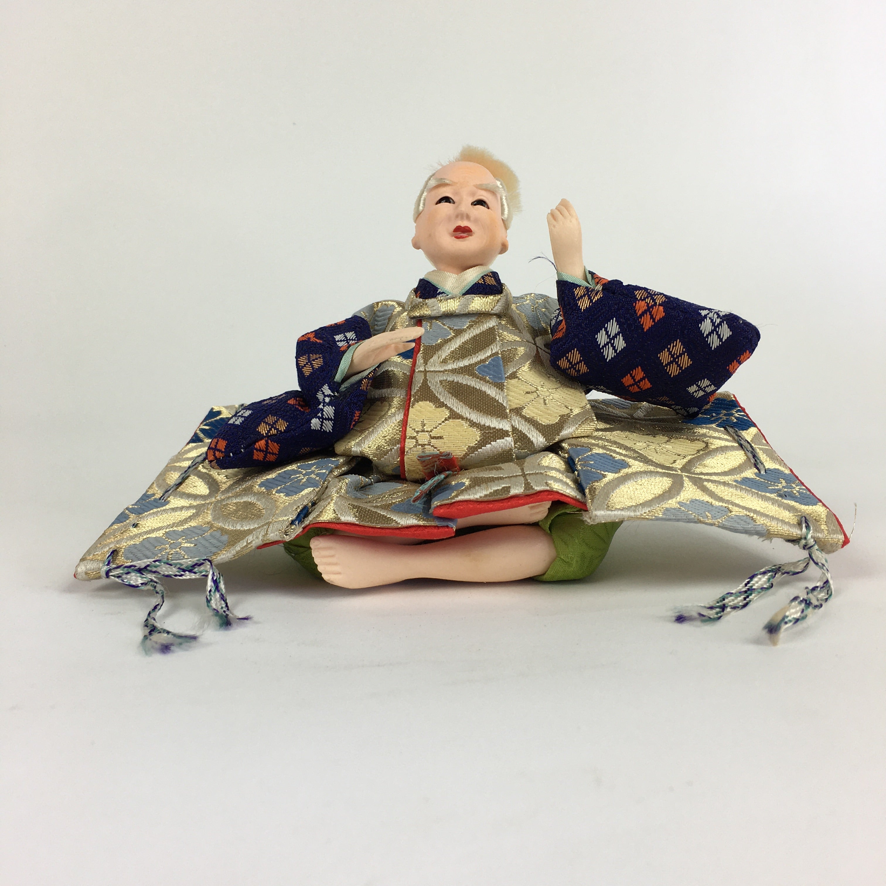 Japanese Hina Doll Servant Vtg Expressive Smile Face Girls Day Decor ID341