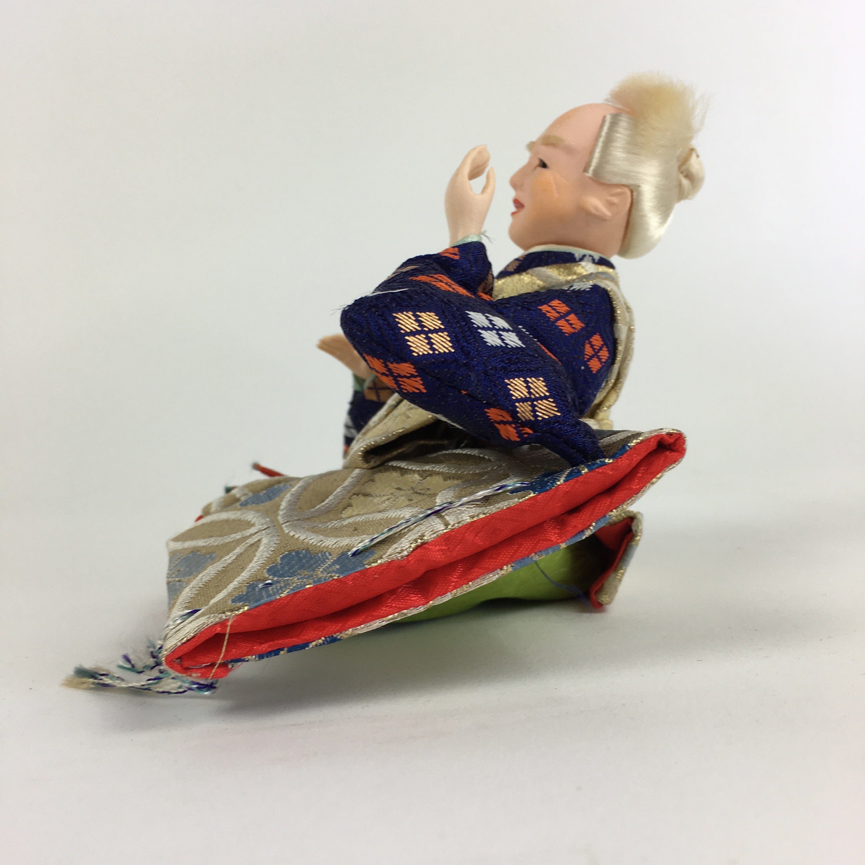 Japanese Hina Doll Servant Vtg Expressive Smile Face Girls Day Decor ID341