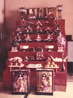 Japanese Hina Matsuri Girl Day Doll Display Photograph Vtg Festival Color PH238