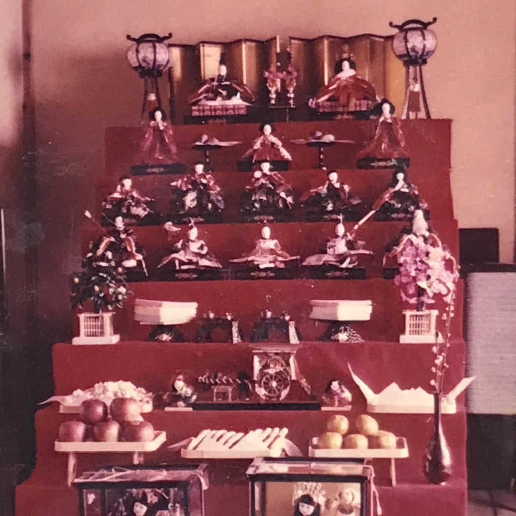 Japanese Hina Matsuri Girl Day Doll Display Photograph Vtg Festival Color PH238